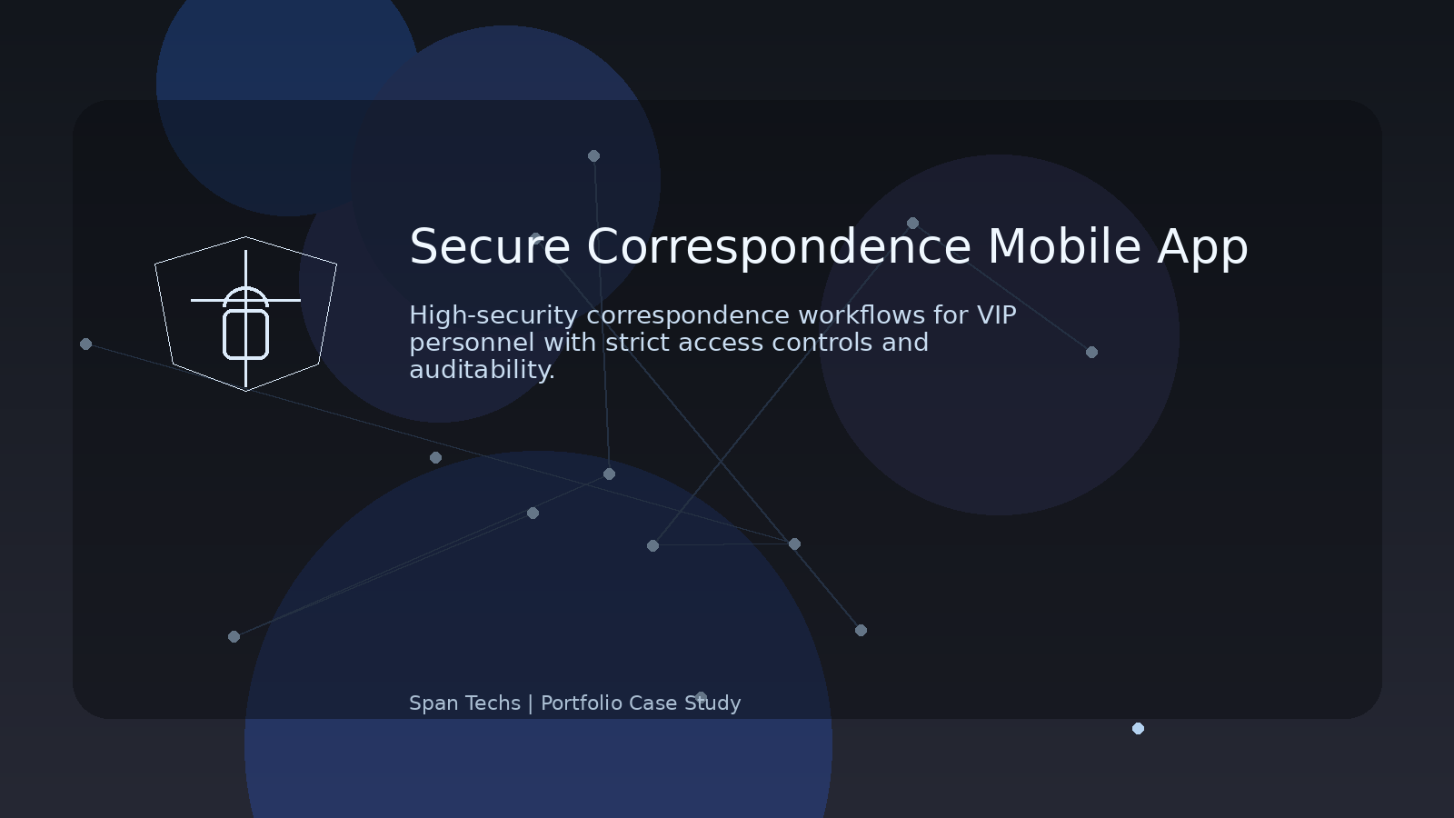 Secure Correspondence Mobile App hero image placeholder